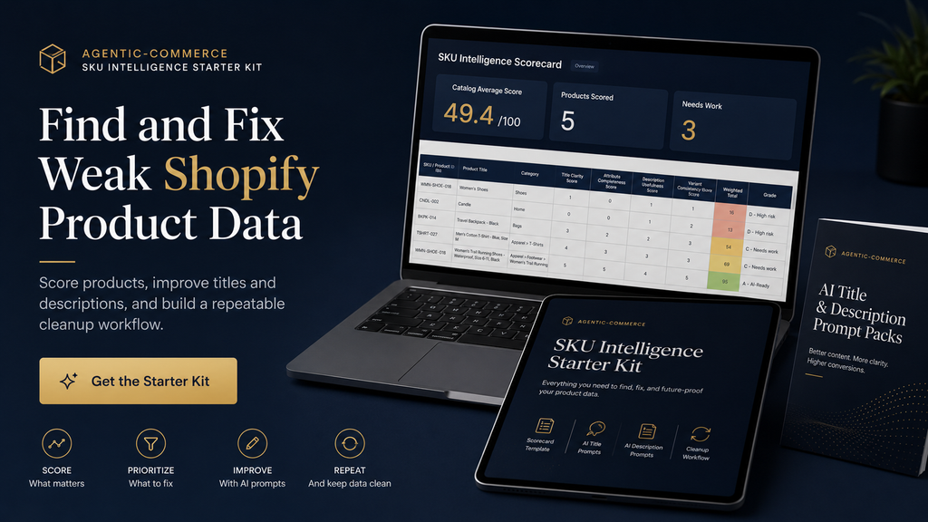 Agentic-Commerce SKU Intelligence Starter Kit